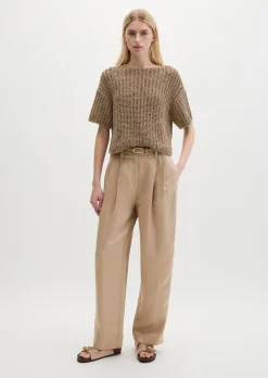 Bundfaltenhose relaxed aus TENCEL™ Lyocell