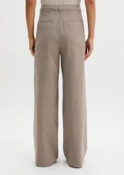 Bundfaltenhose wide aus Summer-Wool