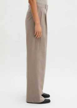 Bundfaltenhose wide aus Summer-Wool