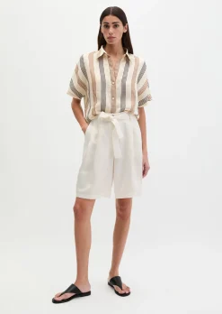 Bundfalten-Shorts tailored aus TENCEL™ Lyocell
