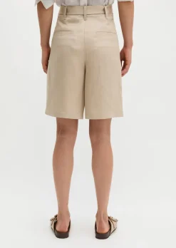 Bundfalten-Shorts tailored aus TENCEL™ Lyocell