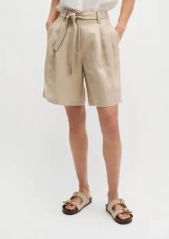 Bundfalten-Shorts tailored aus TENCEL™ Lyocell