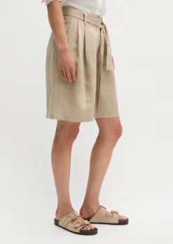 Bundfalten-Shorts tailored aus TENCEL™ Lyocell