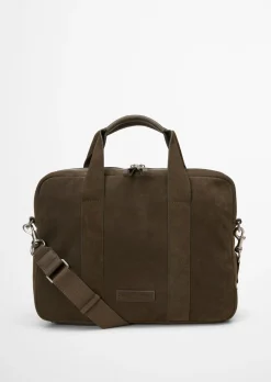 Business Bag aus softem Veloursleder