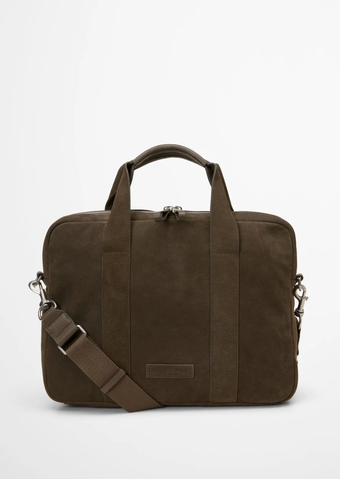 Business Bag aus softem Veloursleder