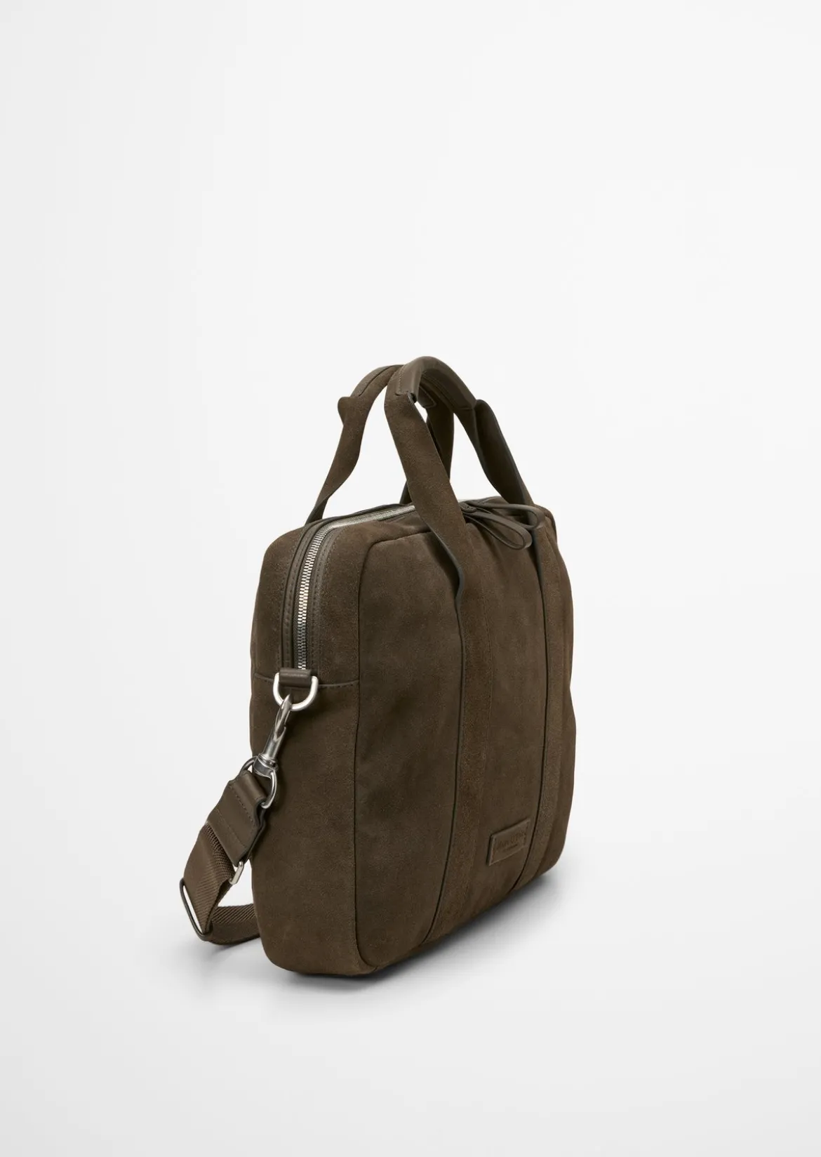 Business Bag aus softem Veloursleder
