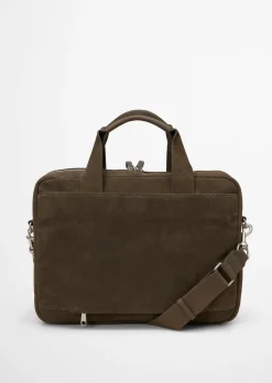Business Bag aus softem Veloursleder