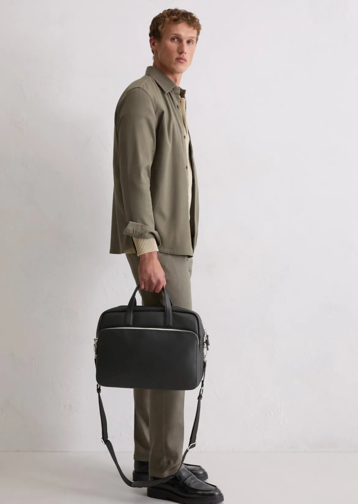Business-Bag aus einer Lederalternative aus recyceltem Polyester