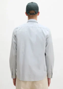 Button-Down-Hemd regular mit recycelter Baumwolle