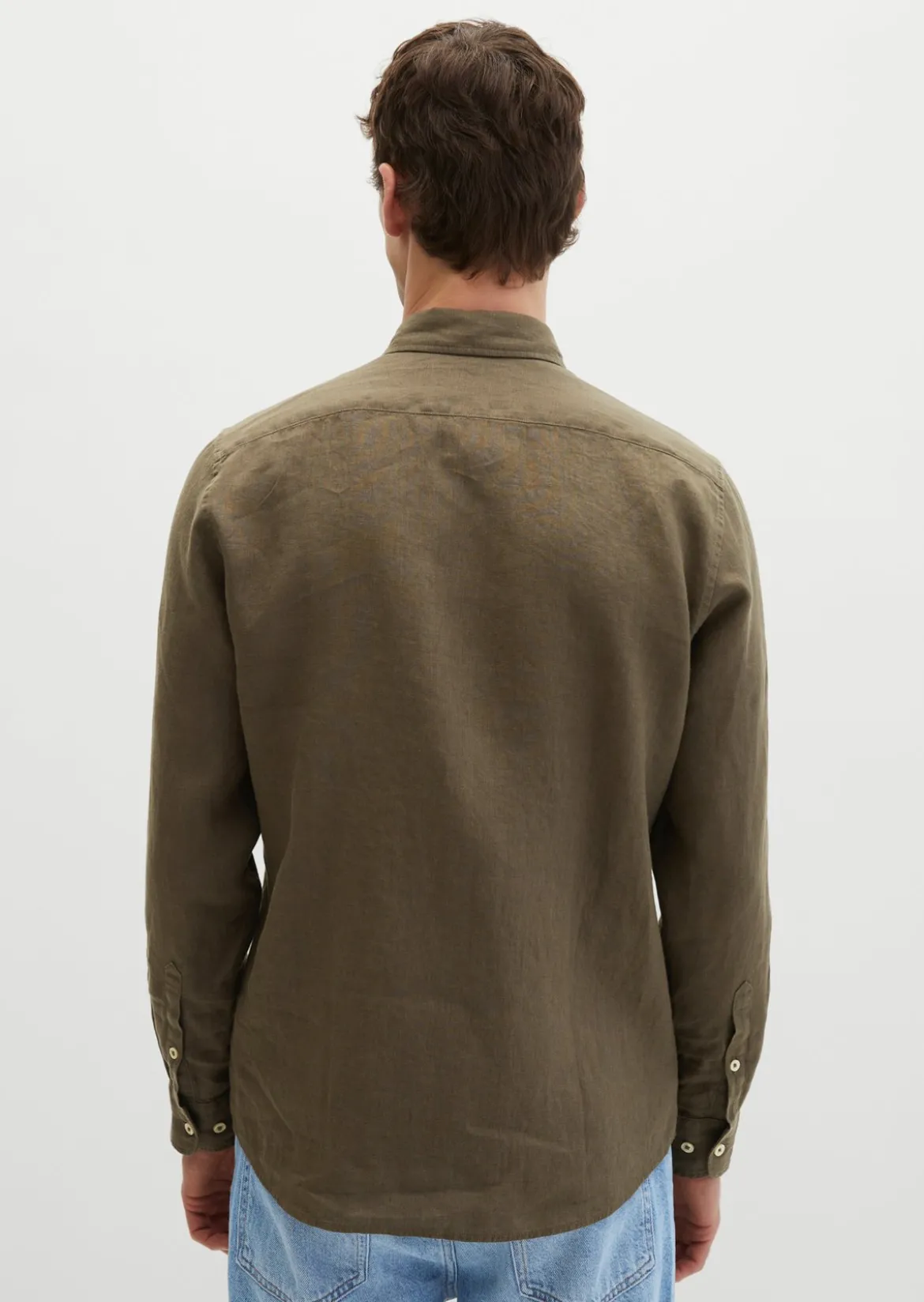 Button-Down-Hemd shaped aus reinem Leinen