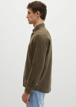 Button-Down-Hemd shaped aus reinem Leinen