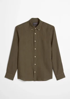 Button-Down-Hemd shaped aus reinem Leinen