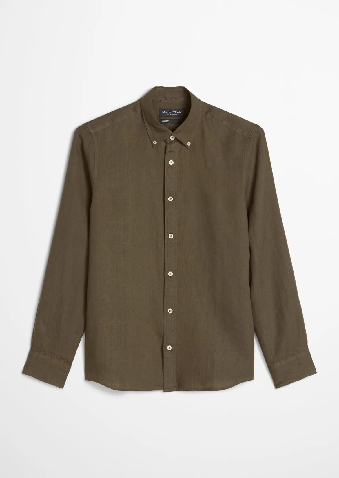Button-Down-Hemd shaped aus reinem Leinen
