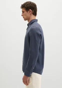 Button-Down-Hemd shaped aus reinem Leinen