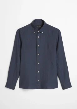 Button-Down-Hemd shaped aus reinem Leinen