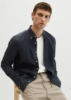 Button-Down-Hemd shaped aus reinem Leinen