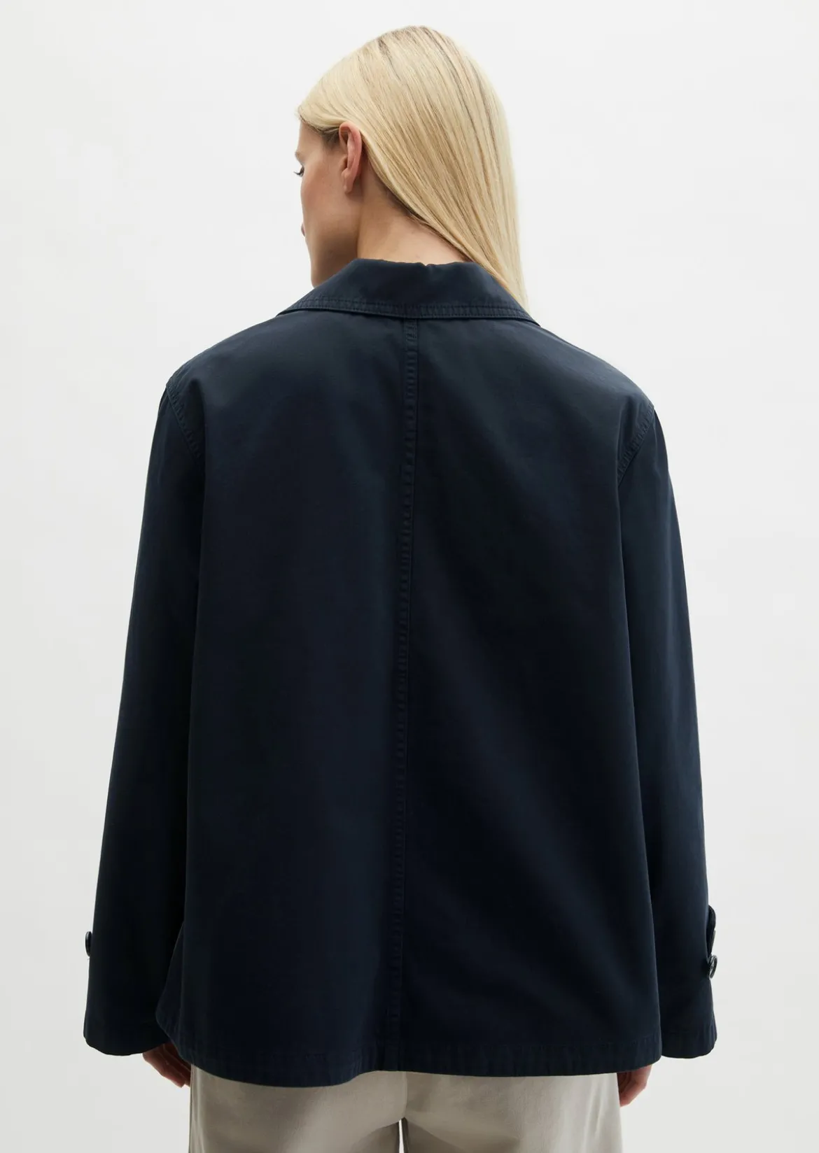 Cabanjacke relaxed garment-dyed aus Organic Cotton-Twill