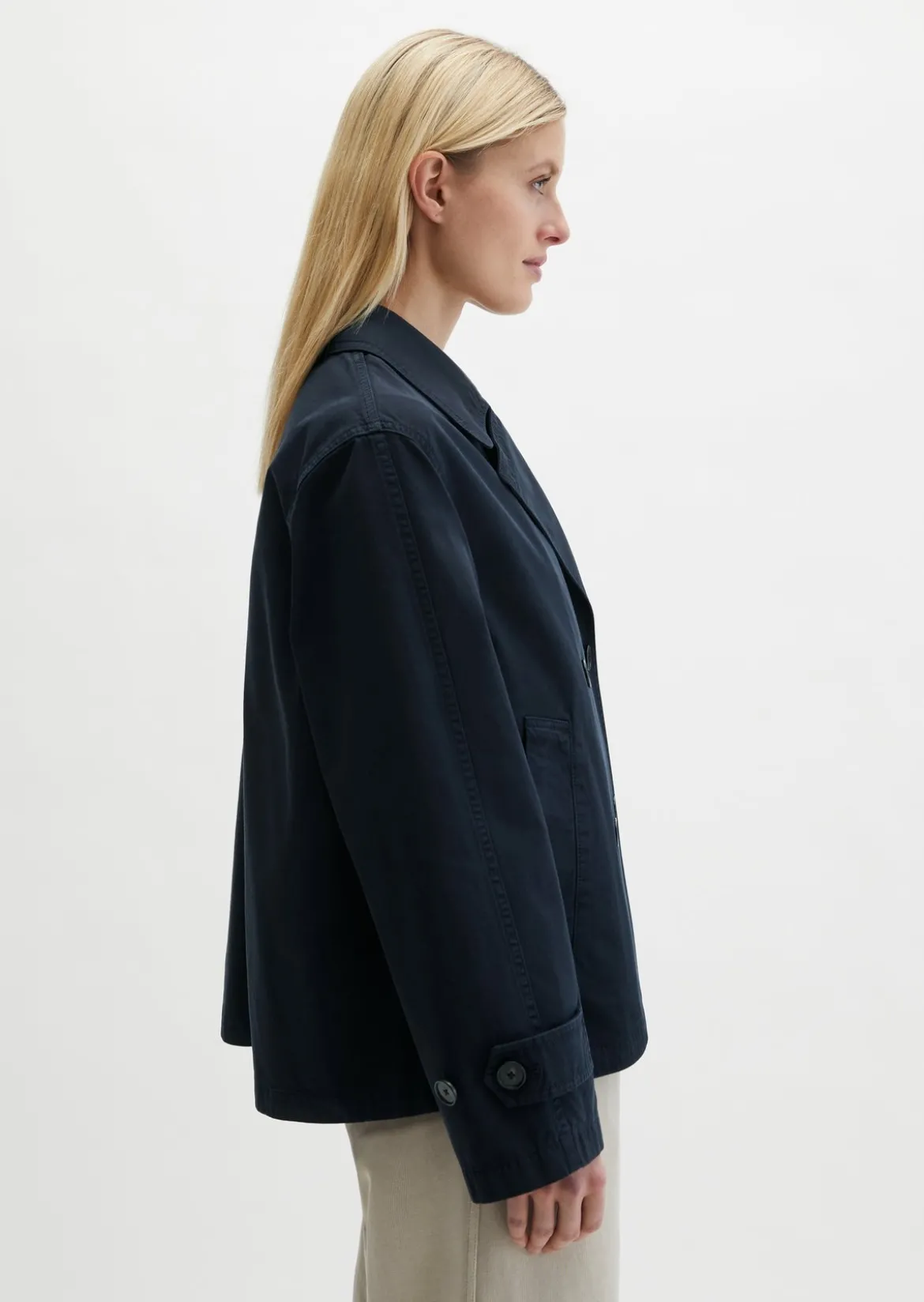 Cabanjacke relaxed garment-dyed aus Organic Cotton-Twill