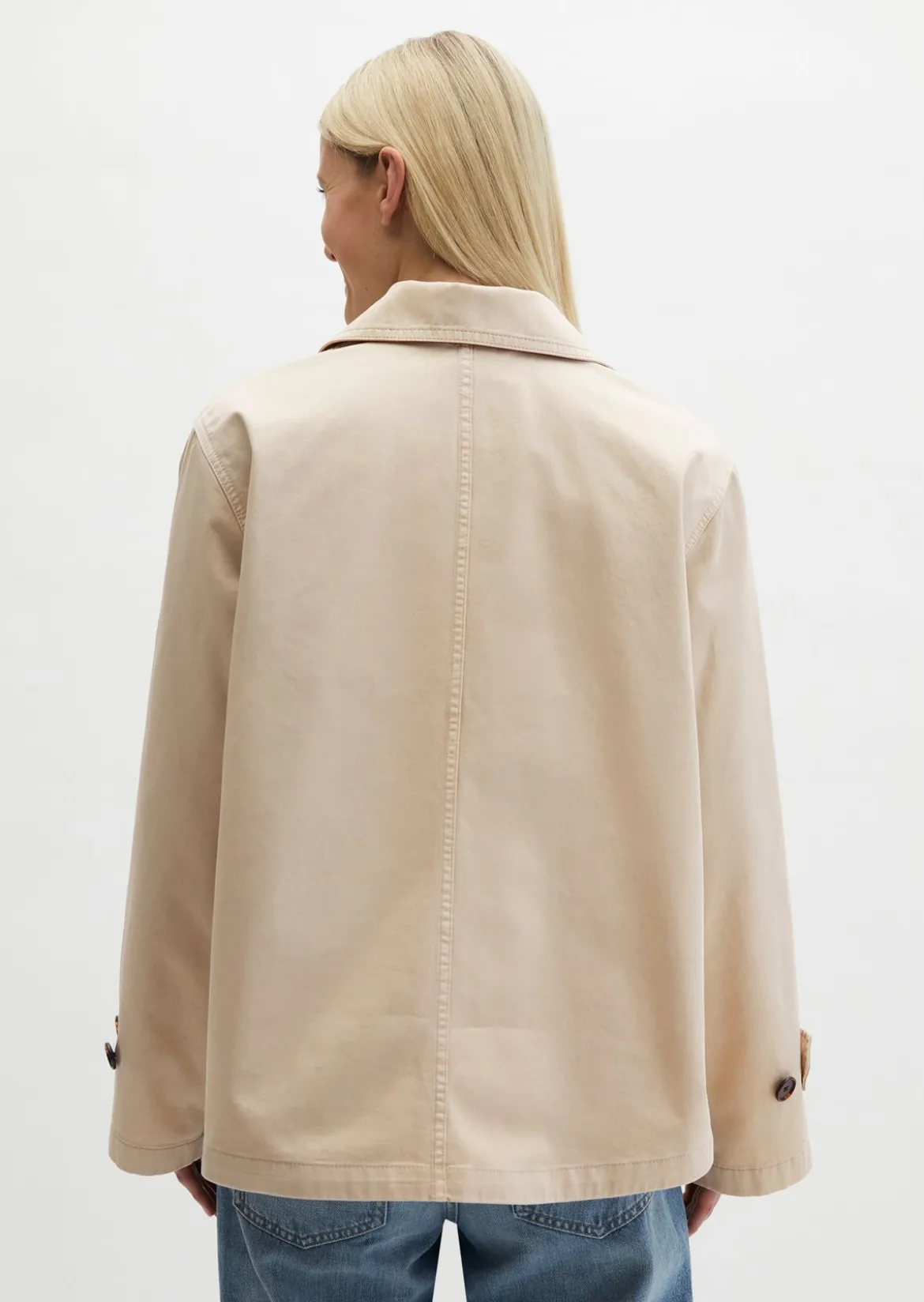 Cabanjacke relaxed garment-dyed aus Organic Cotton-Twill