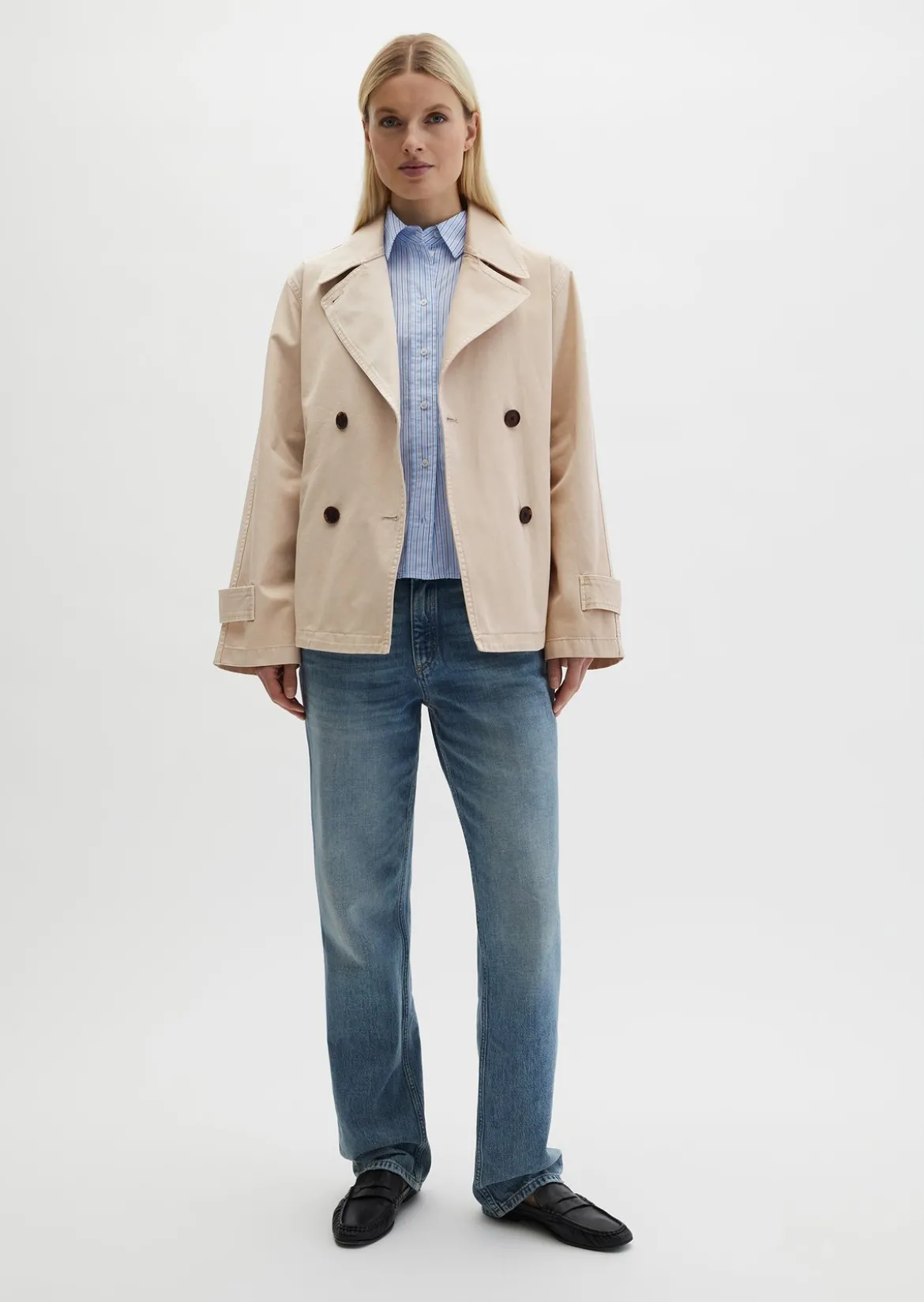 Cabanjacke relaxed garment-dyed aus Organic Cotton-Twill