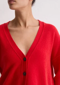 Cardigan oversized aus flauschiger Lambswool