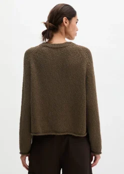 Cardigan oversized aus Heavy Cotton Slub-Garn