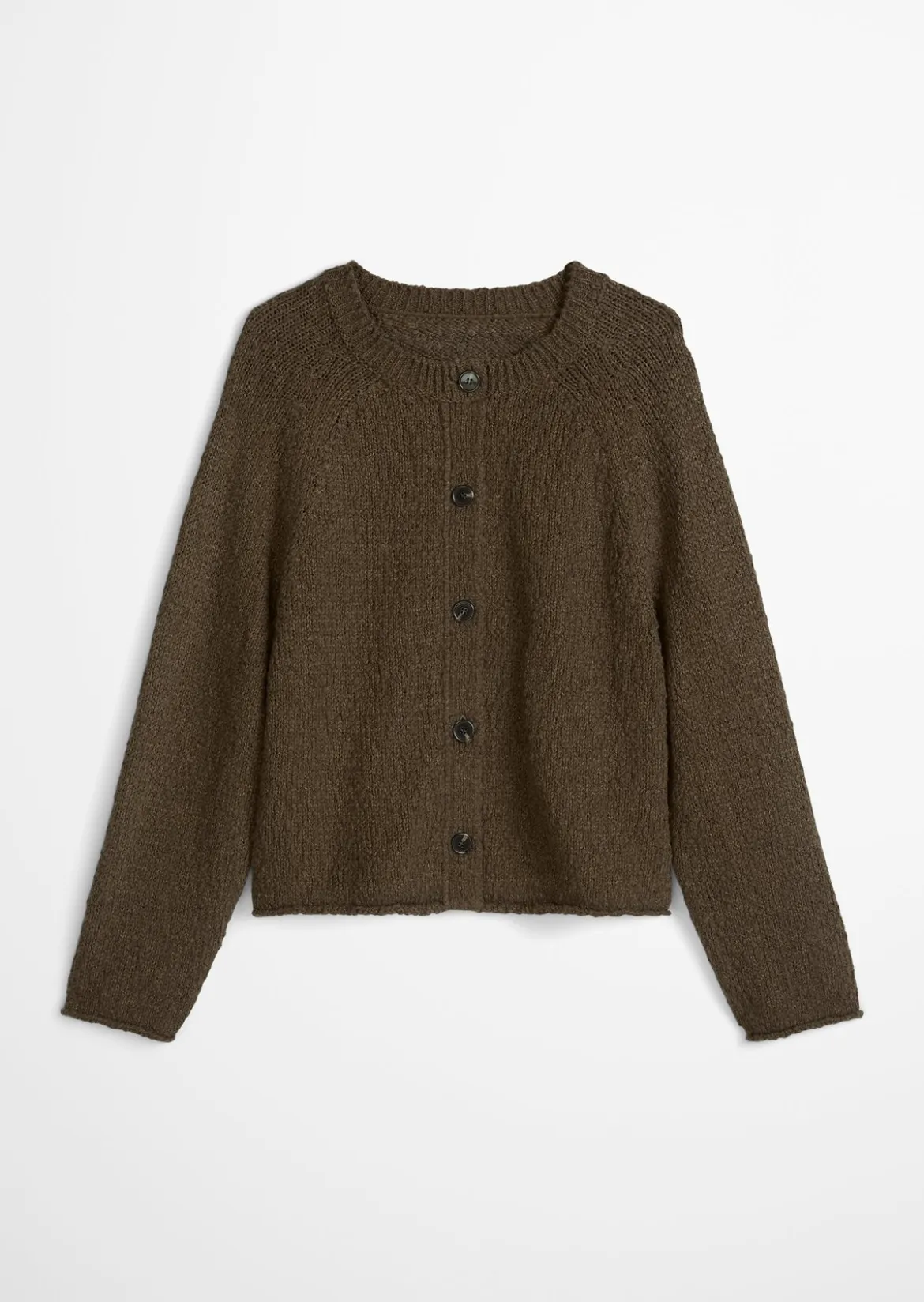 Cardigan oversized aus Heavy Cotton Slub-Garn