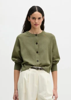 Cardigan oversized aus reinem Baumwollgarn