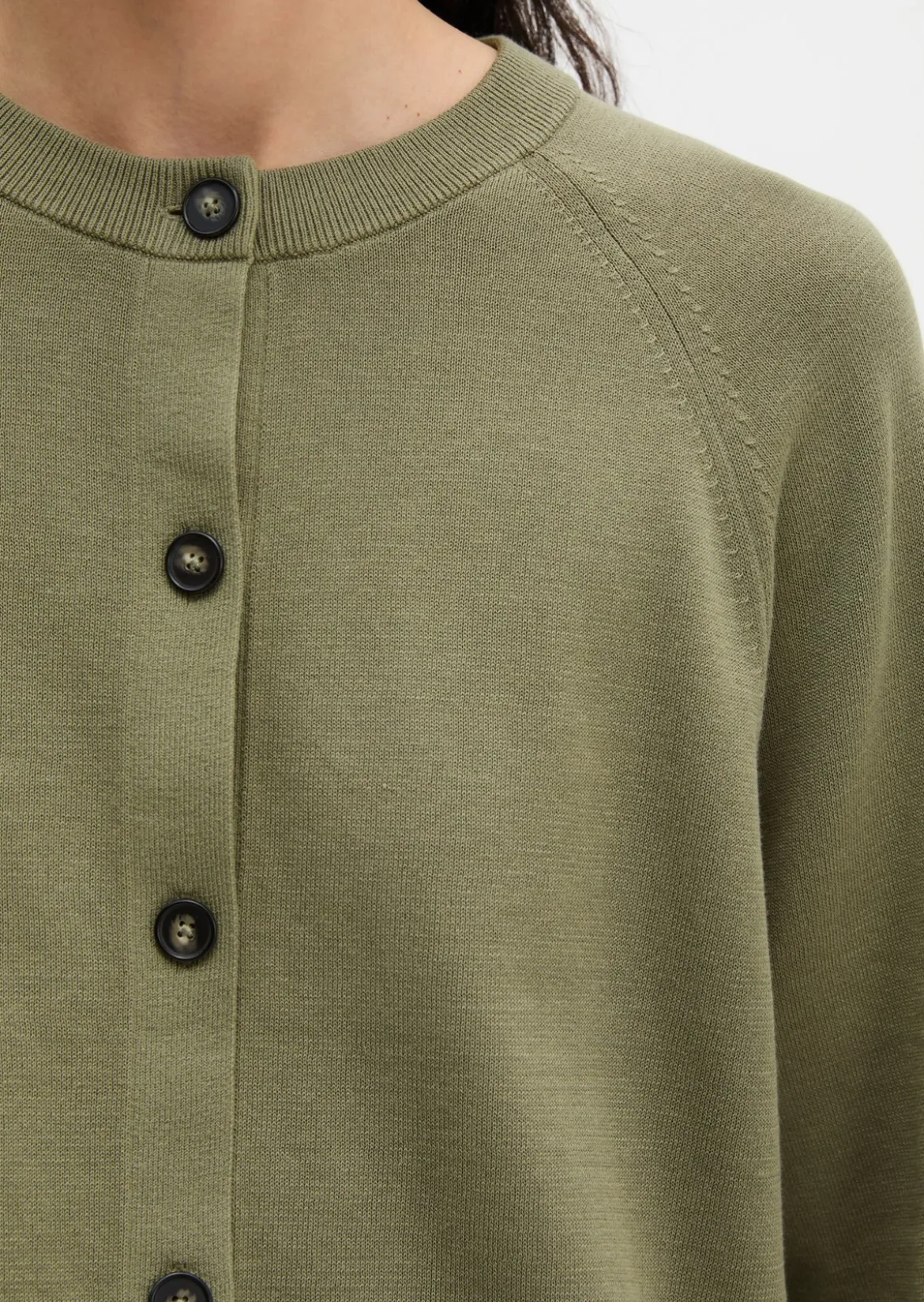 Cardigan oversized aus reinem Baumwollgarn