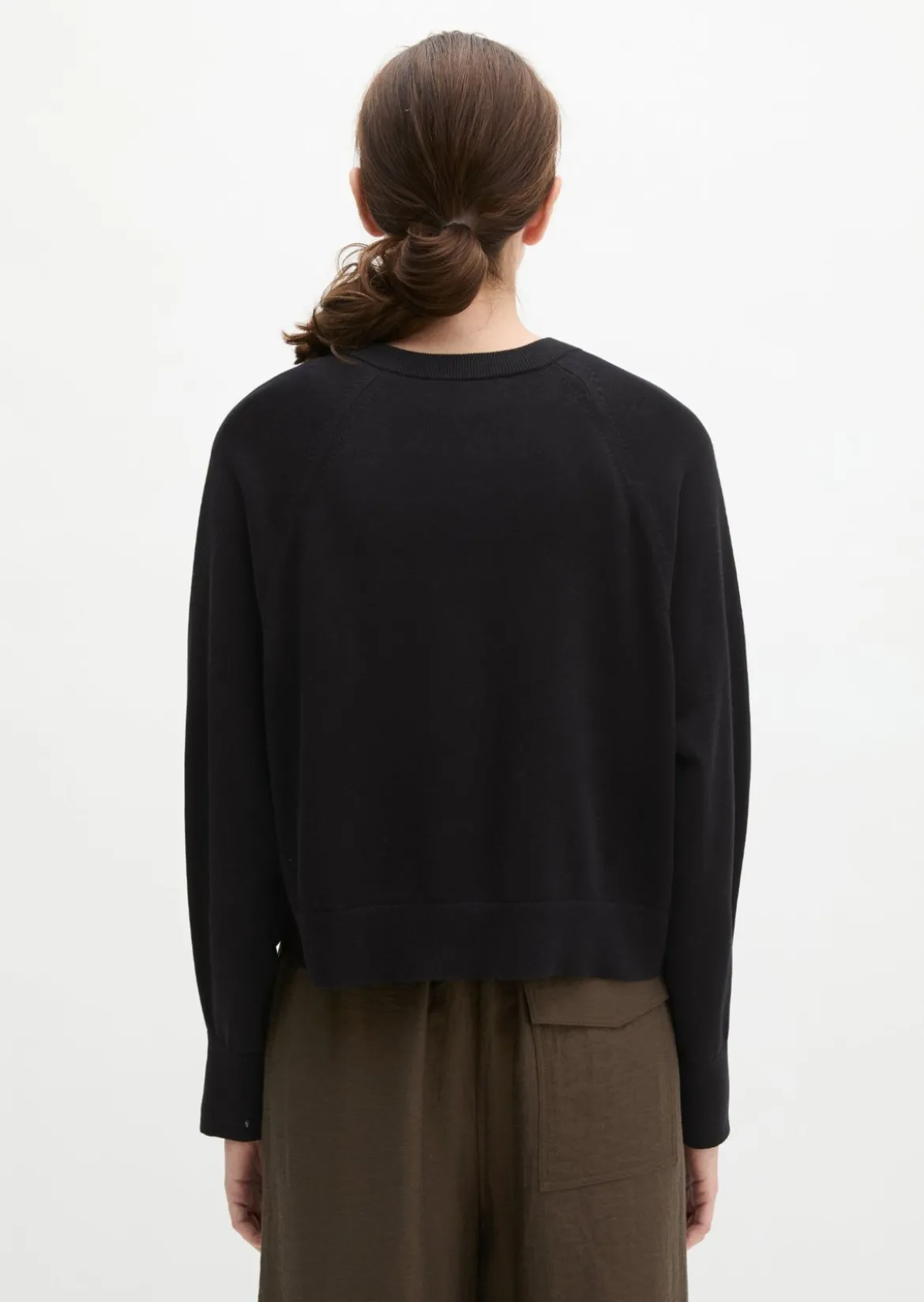 Cardigan oversized aus reinem Baumwollgarn