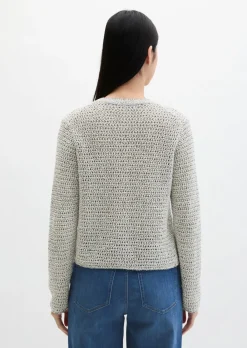 Cardigan regular aus Bi-Color-Garn