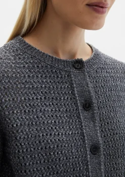 Cardigan regular aus Bi-Color-Garn