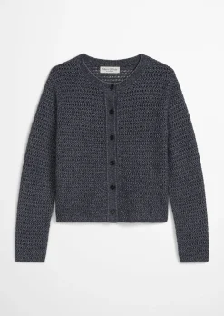 Cardigan regular aus Bi-Color-Garn