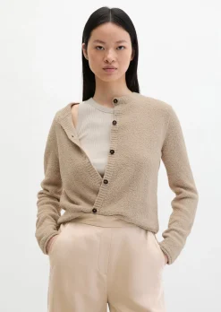 Cardigan regular aus Bouclé-Garn