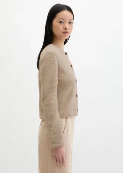 Cardigan regular aus Bouclé-Garn