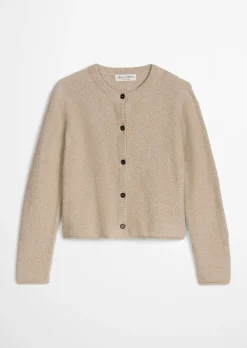 Cardigan regular aus Bouclé-Garn