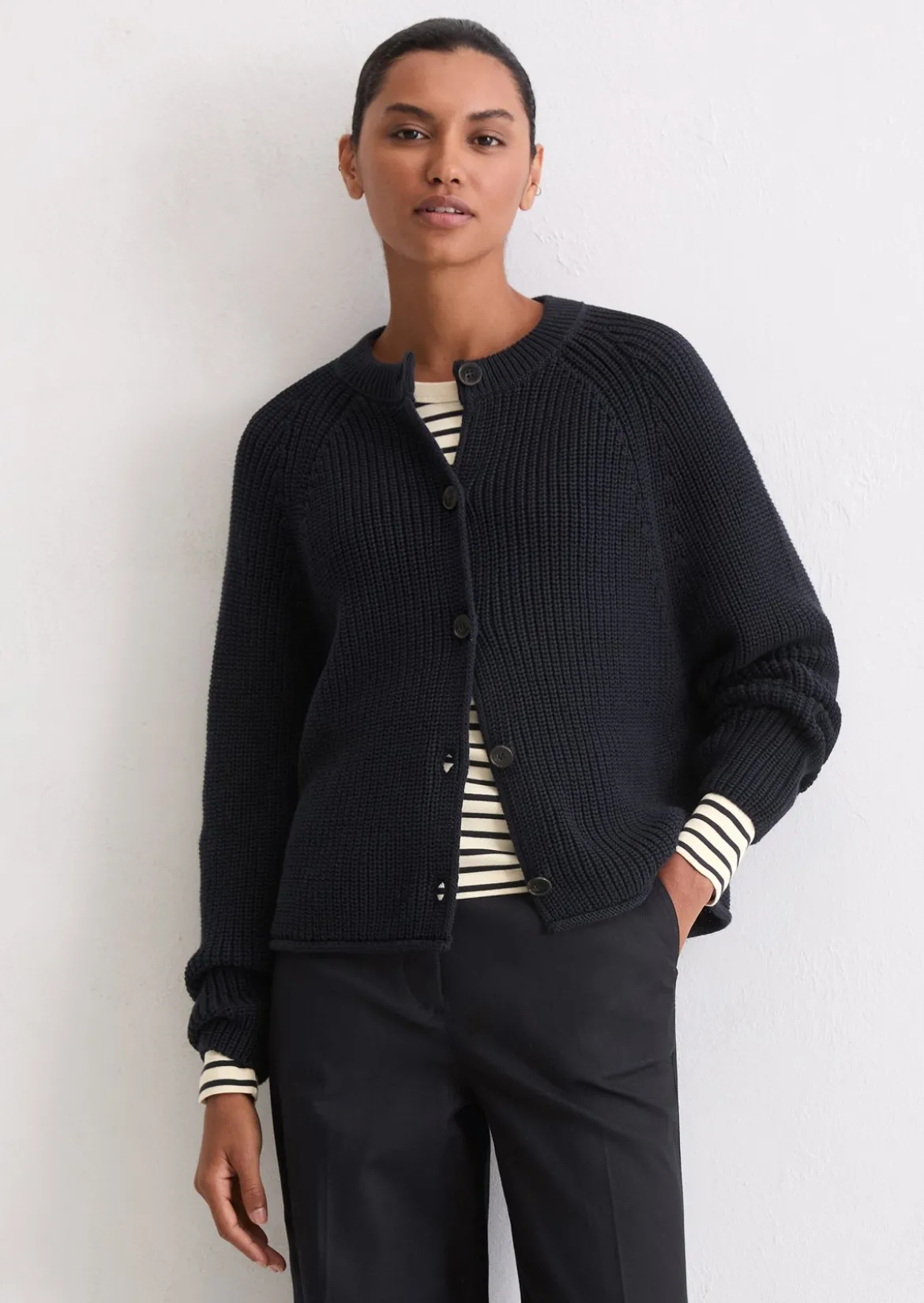 Cardigan regular aus Organic Cotton