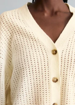 Cardigan relaxed aus weichem Organic Cotton-Mix