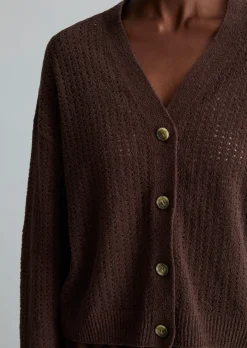 Cardigan relaxed aus weichem Organic Cotton-Mix