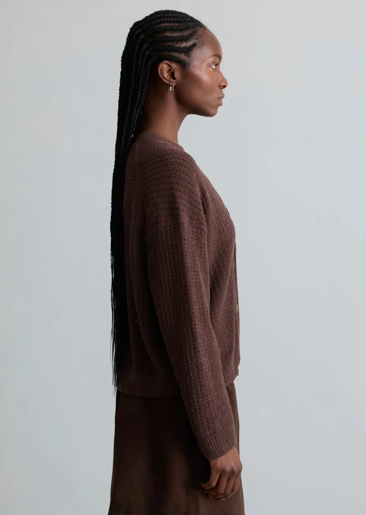 Cardigan relaxed aus weichem Organic Cotton-Mix