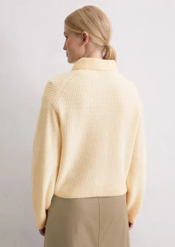 Cardigan relaxed aus weichem Merinowolle-Mix