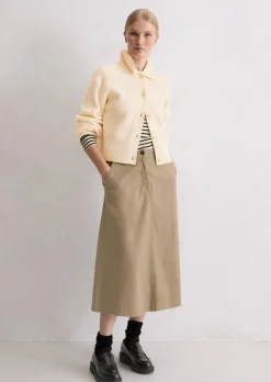 Cardigan relaxed aus weichem Merinowolle-Mix