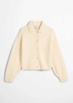 Cardigan relaxed aus weichem Merinowolle-Mix