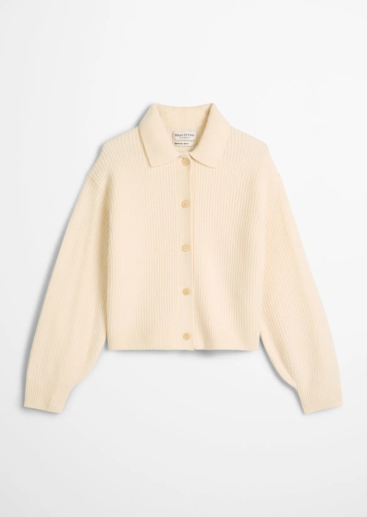 Cardigan relaxed aus weichem Merinowolle-Mix