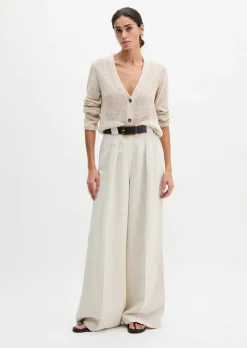 Cardigan slim aus Bändchengarn