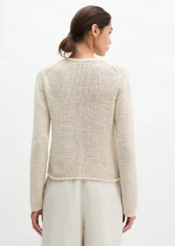 Cardigan slim aus Bändchengarn