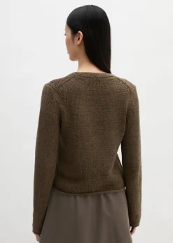 Cardigan slim aus Bändchengarn