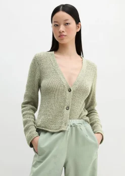 Cardigan slim aus Bändchengarn
