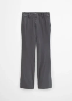 Chino flared aus Viskose-Leinen-Stretch