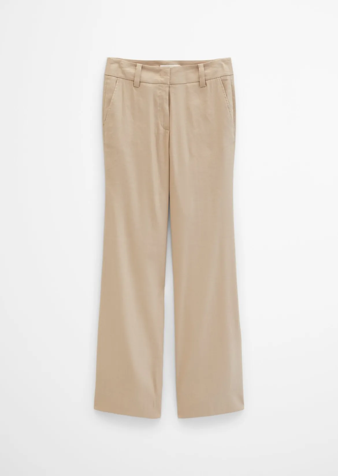 Chino flared aus Viskose-Leinen-Stretch